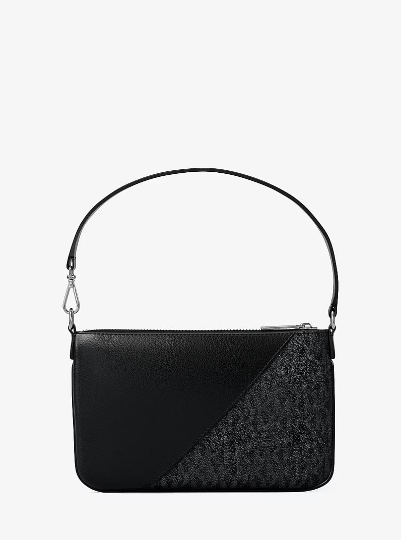 Jet Set Travel Small Signature Logo and Smooth Wristlet