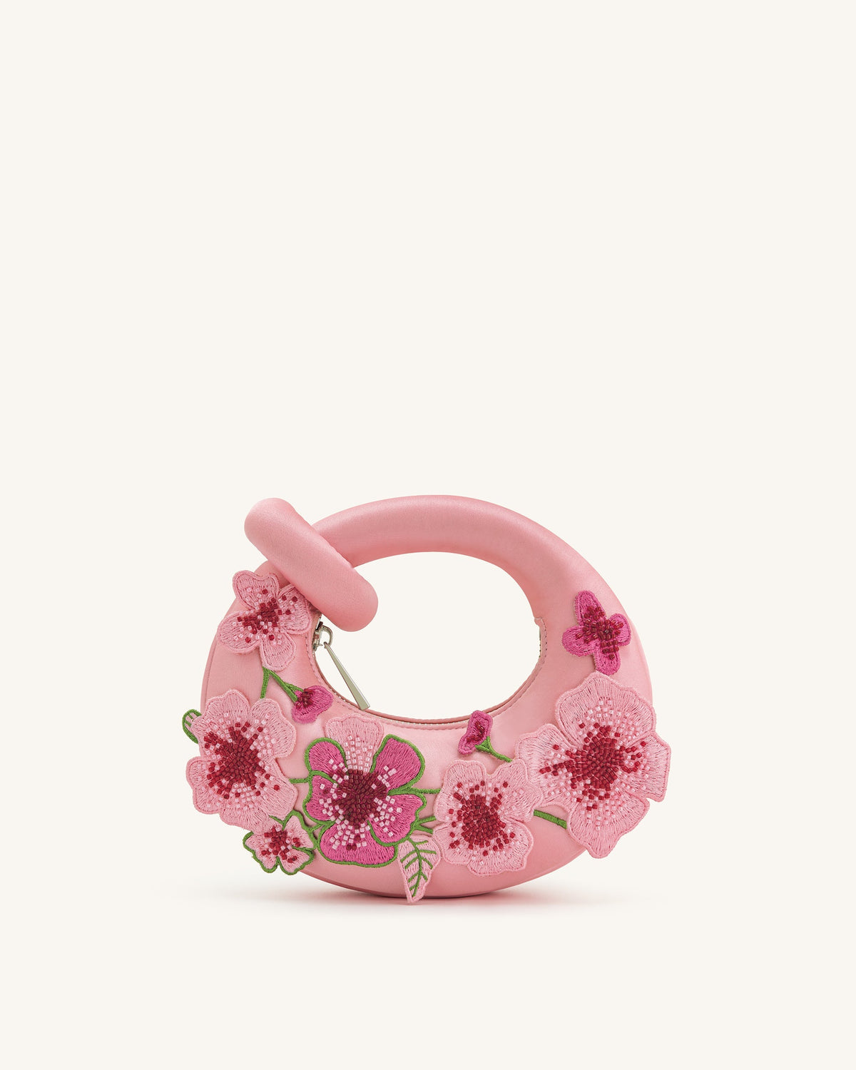 JW PEI Abacus Embroidered Floral Mini Top Handle Bag