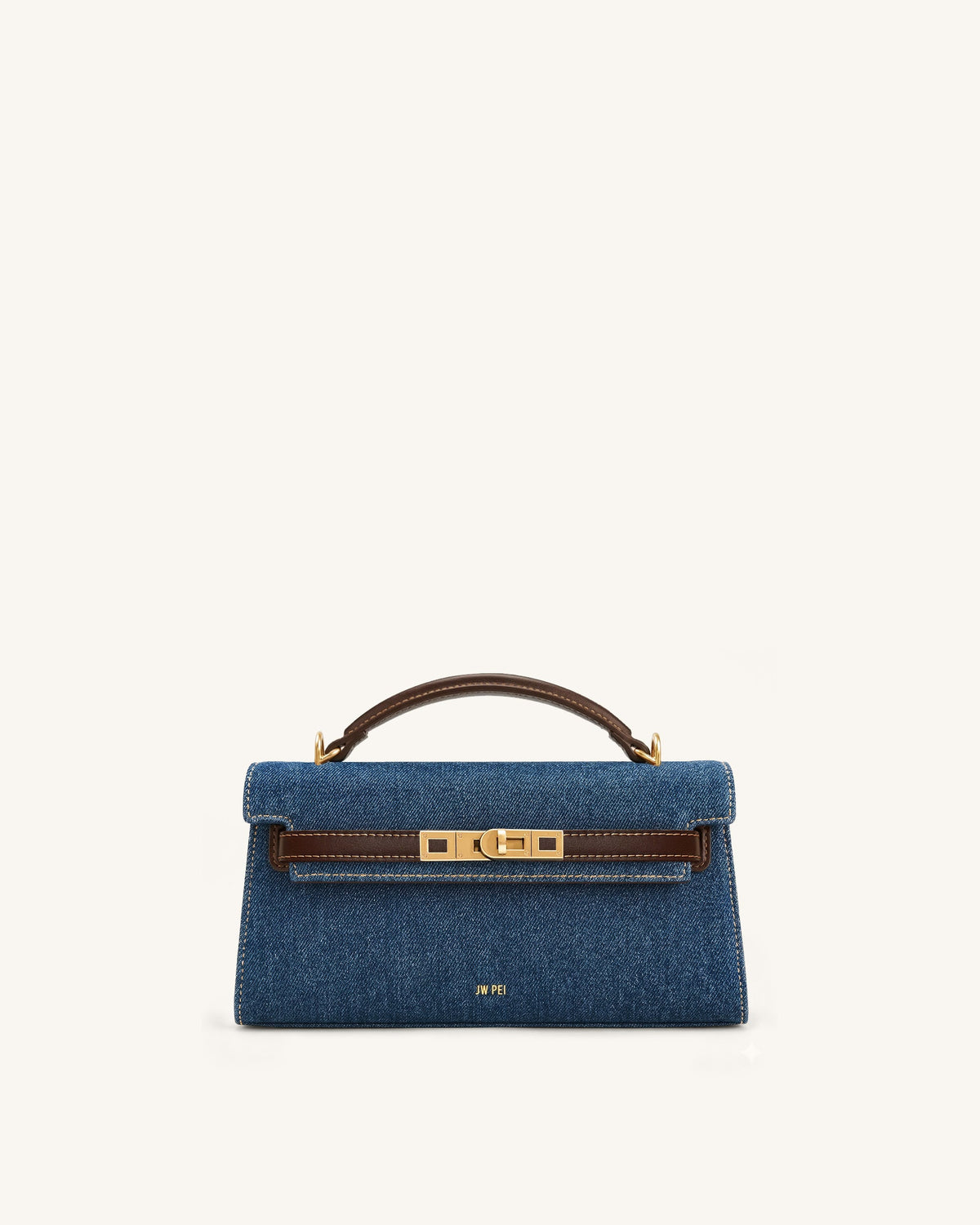 Noor Top Handle Bag - Navy Blue