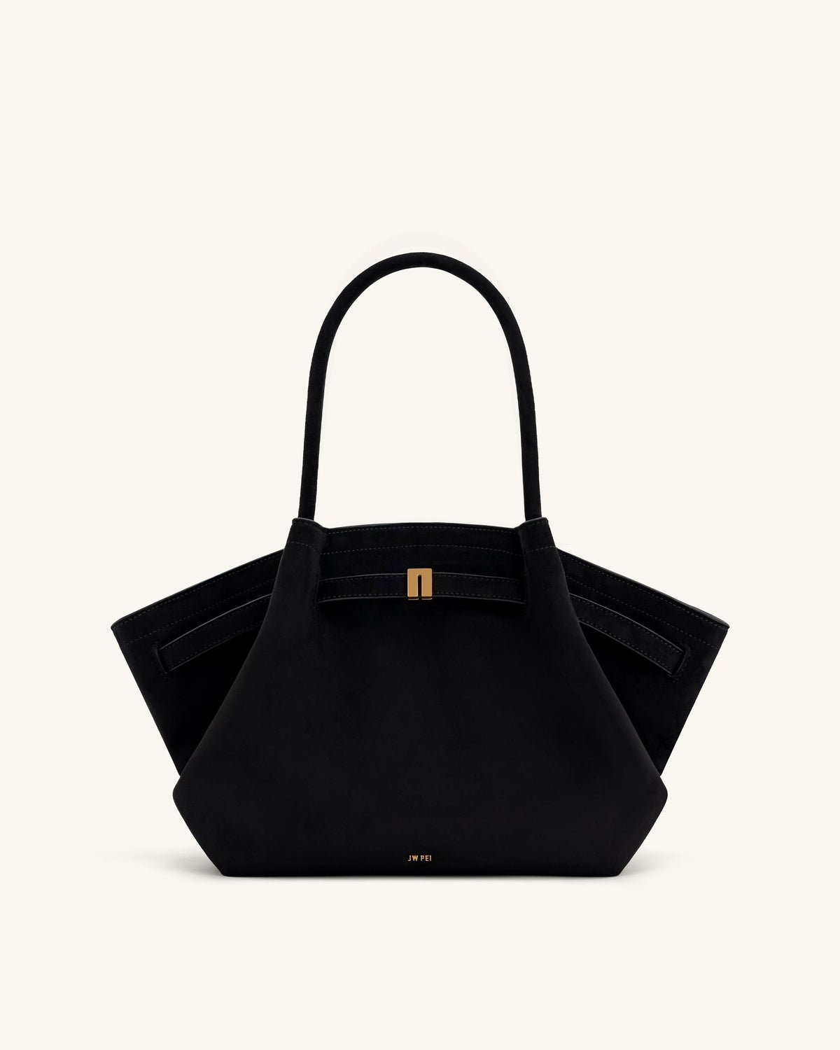 Hana Medium Tote Bag - Black Croc