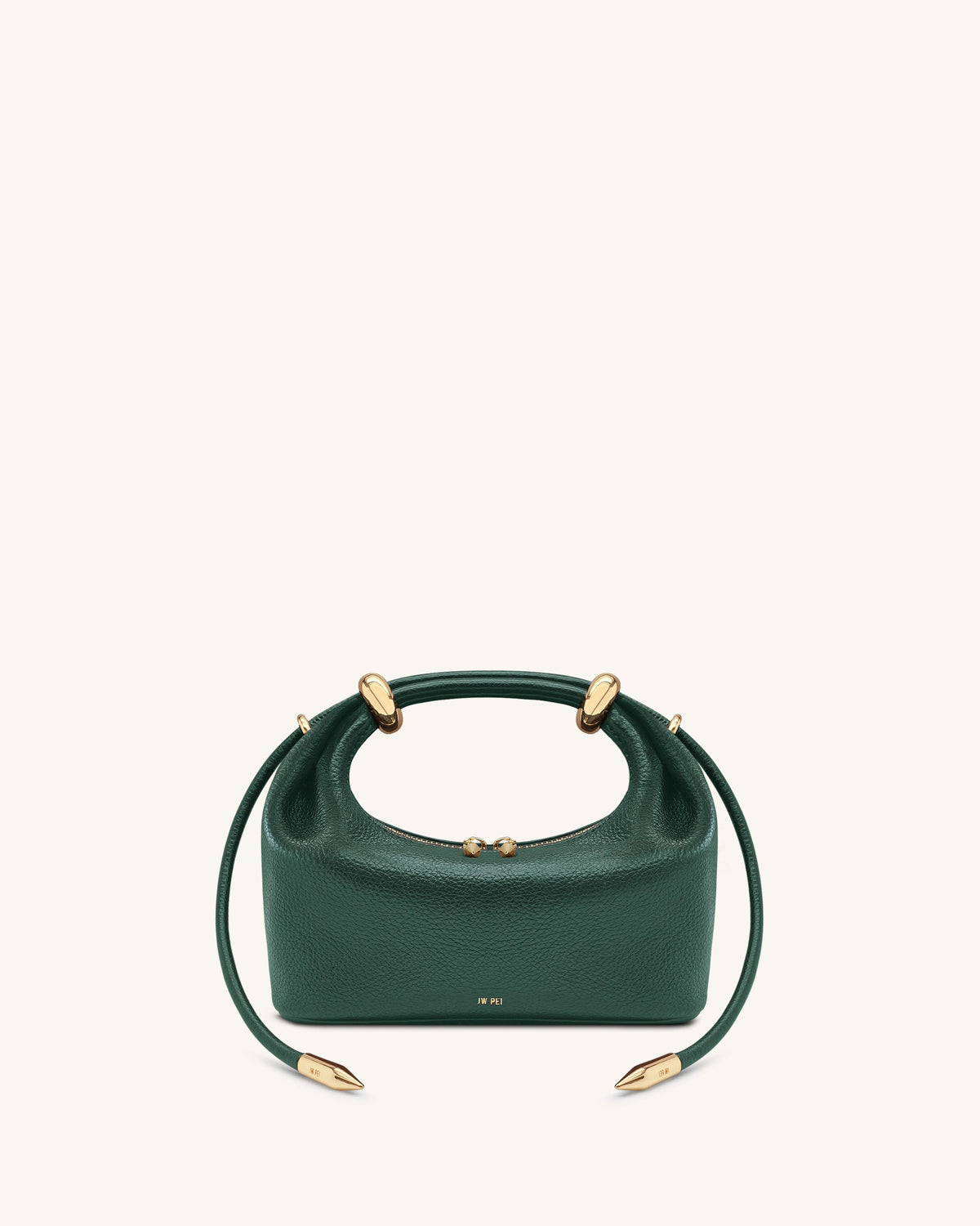 Ellie Metal Ring Embellished Top Handle Bag - Dark Brown