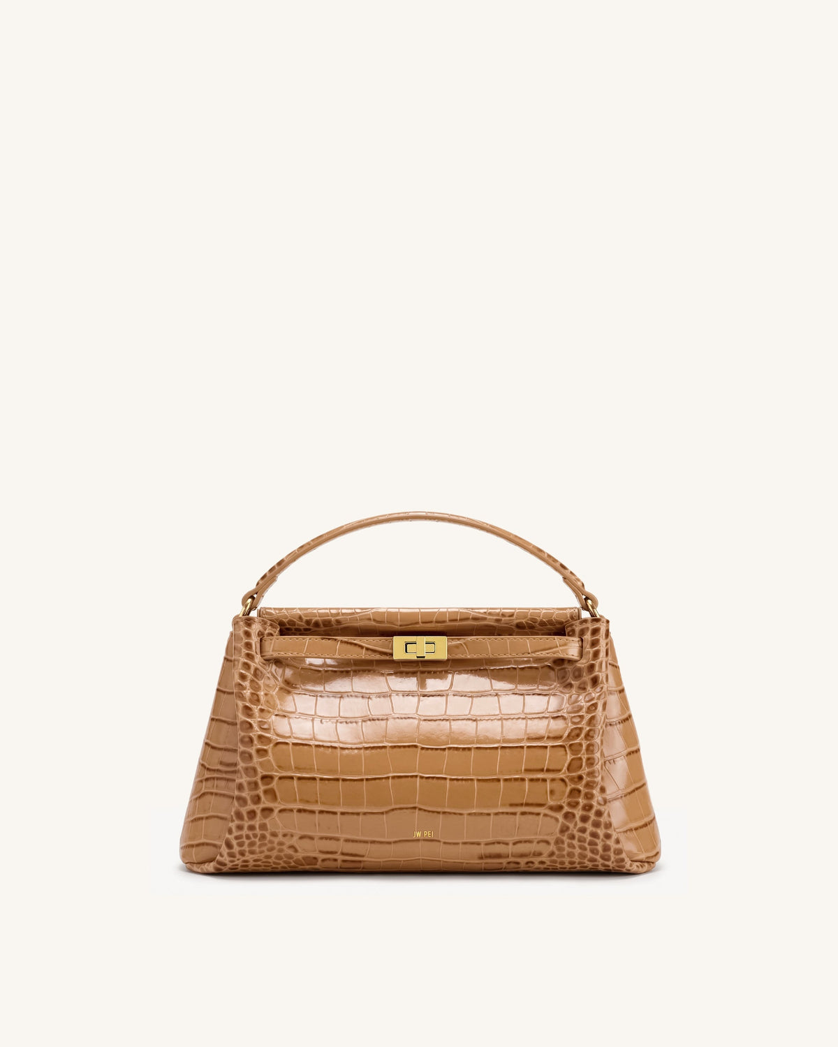 Carmen Top Handle Bag - Grey Croc