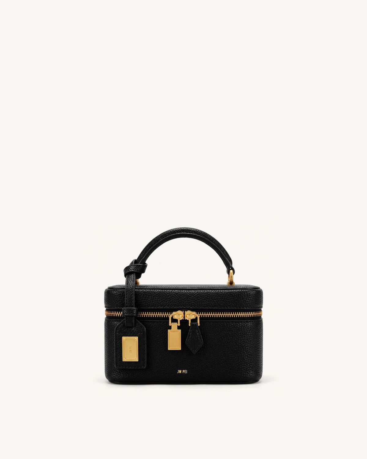 Cleo Faux Suede Box Shape Top Handle Bag - Dark Chocolate Brown