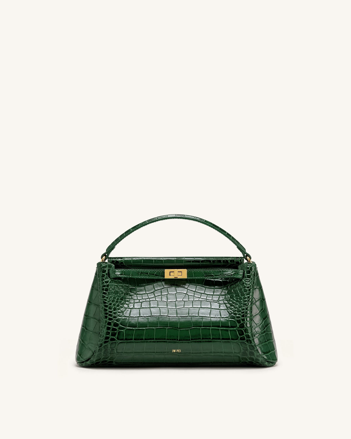 Carmen Top Handle Bag - Grey Croc