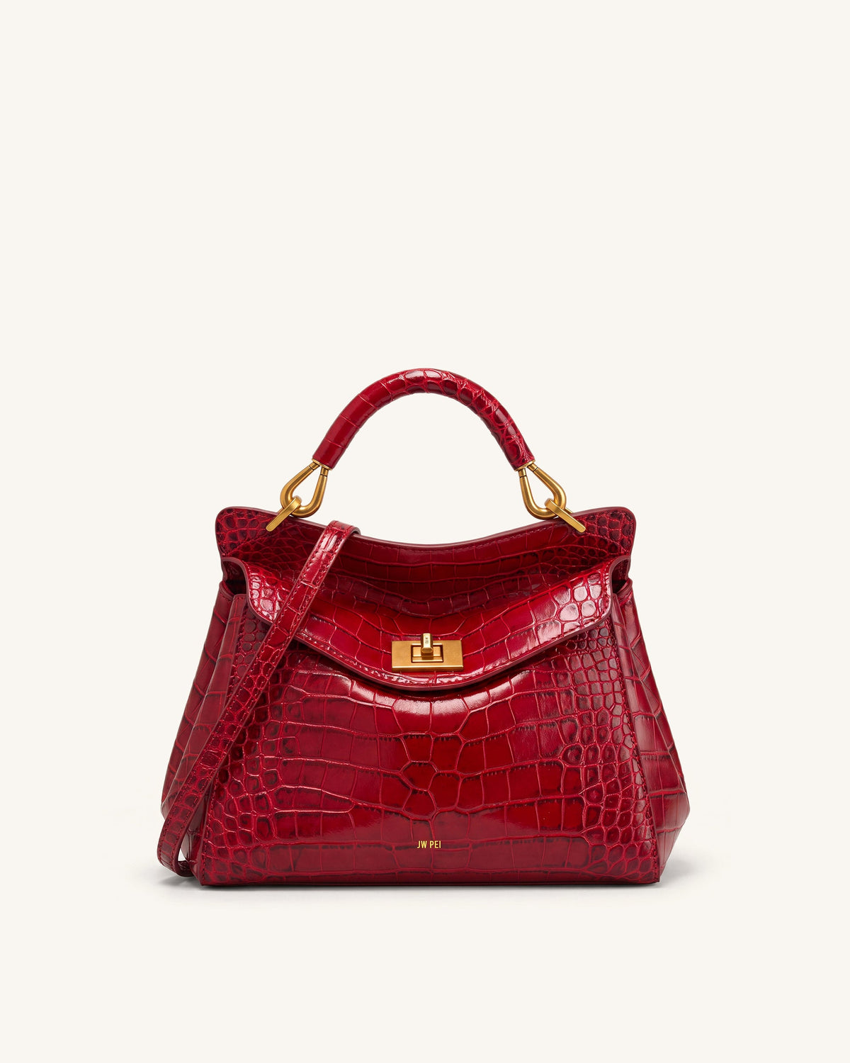 Lucia Classic Top Handle Bag - Light Gray