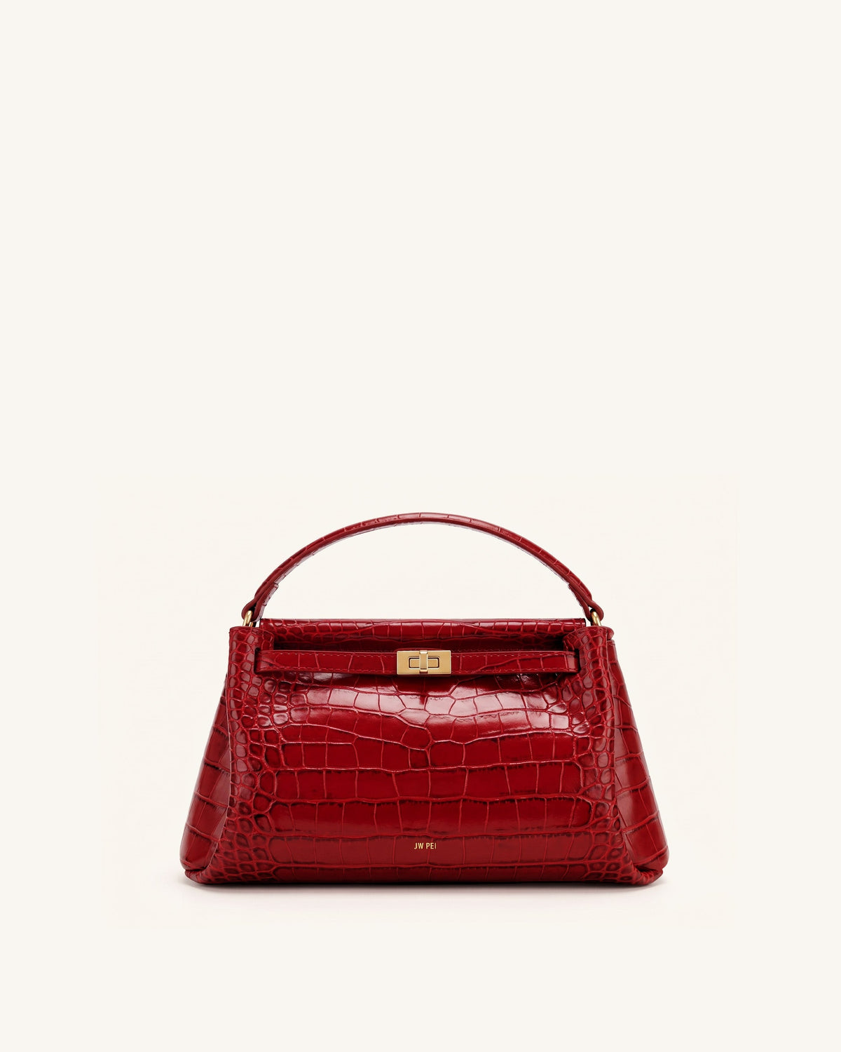Carmen Top Handle Bag - Grey Croc