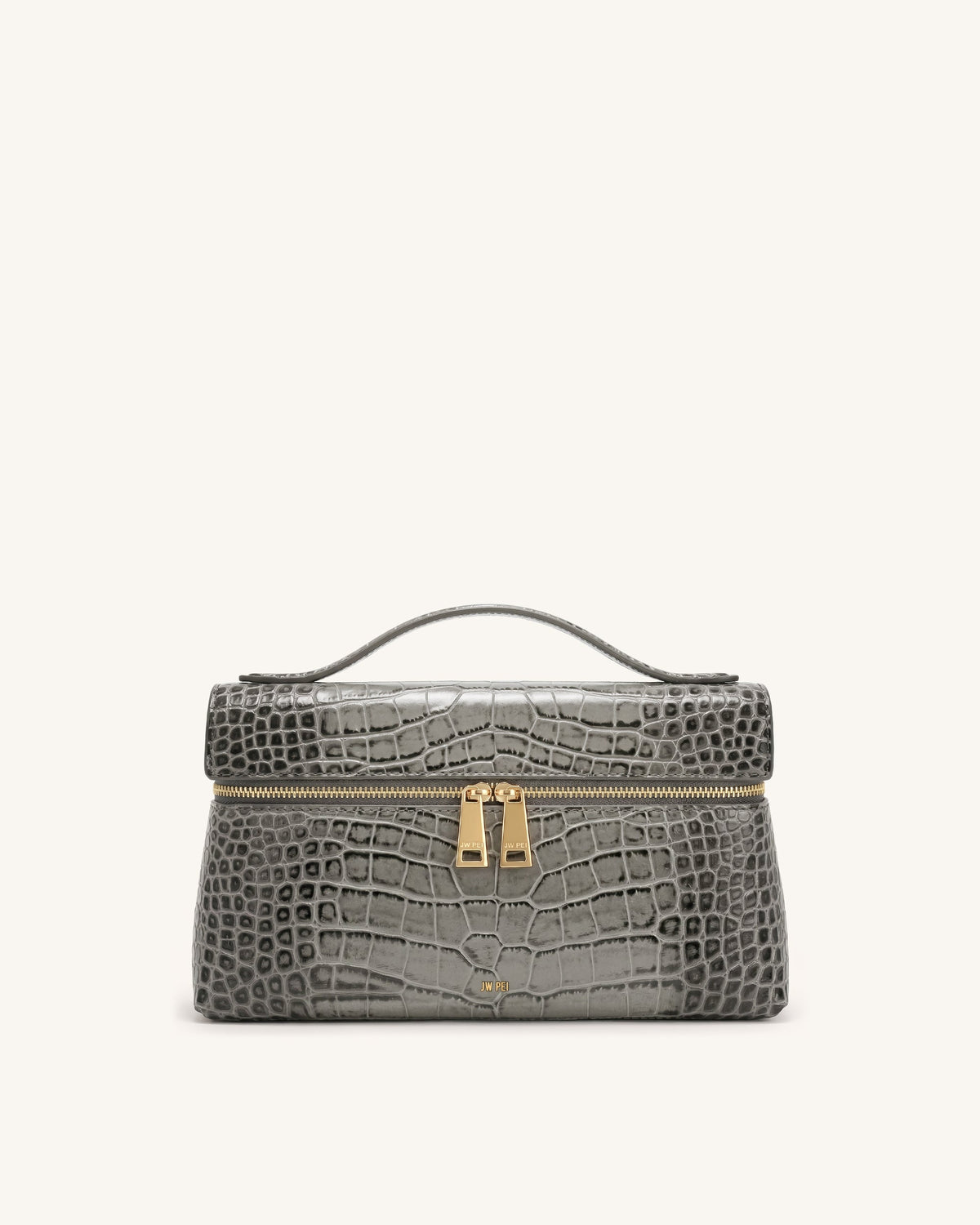 Thea Artificial Crystal Top Handle Bag - Black