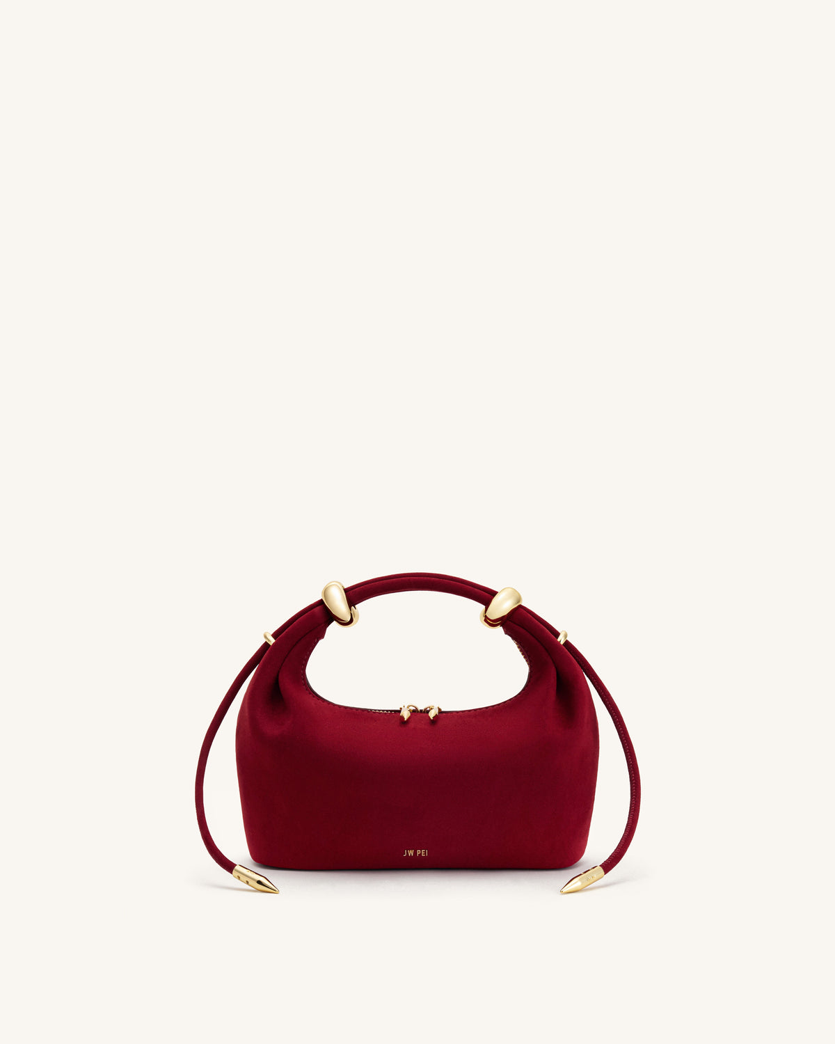 Ellie Metal Ring Embellished Top Handle Bag - Dark Brown