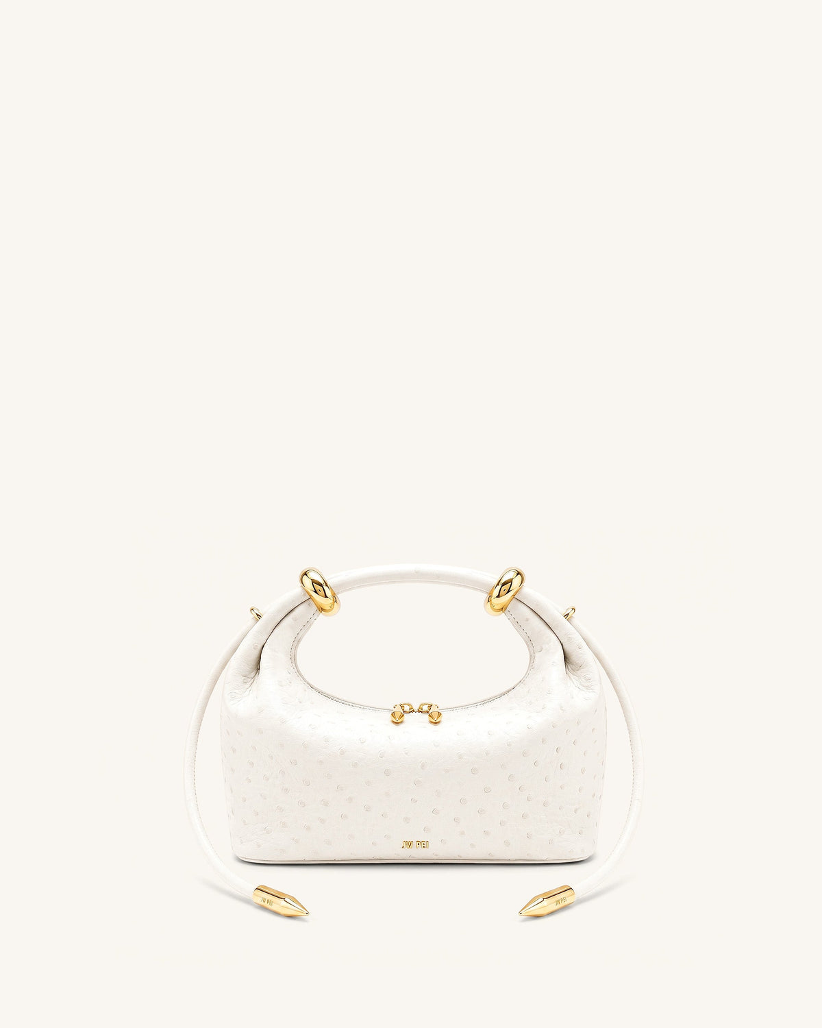 Ellie Metal Ring Embellished Top Handle Bag - Dark Brown