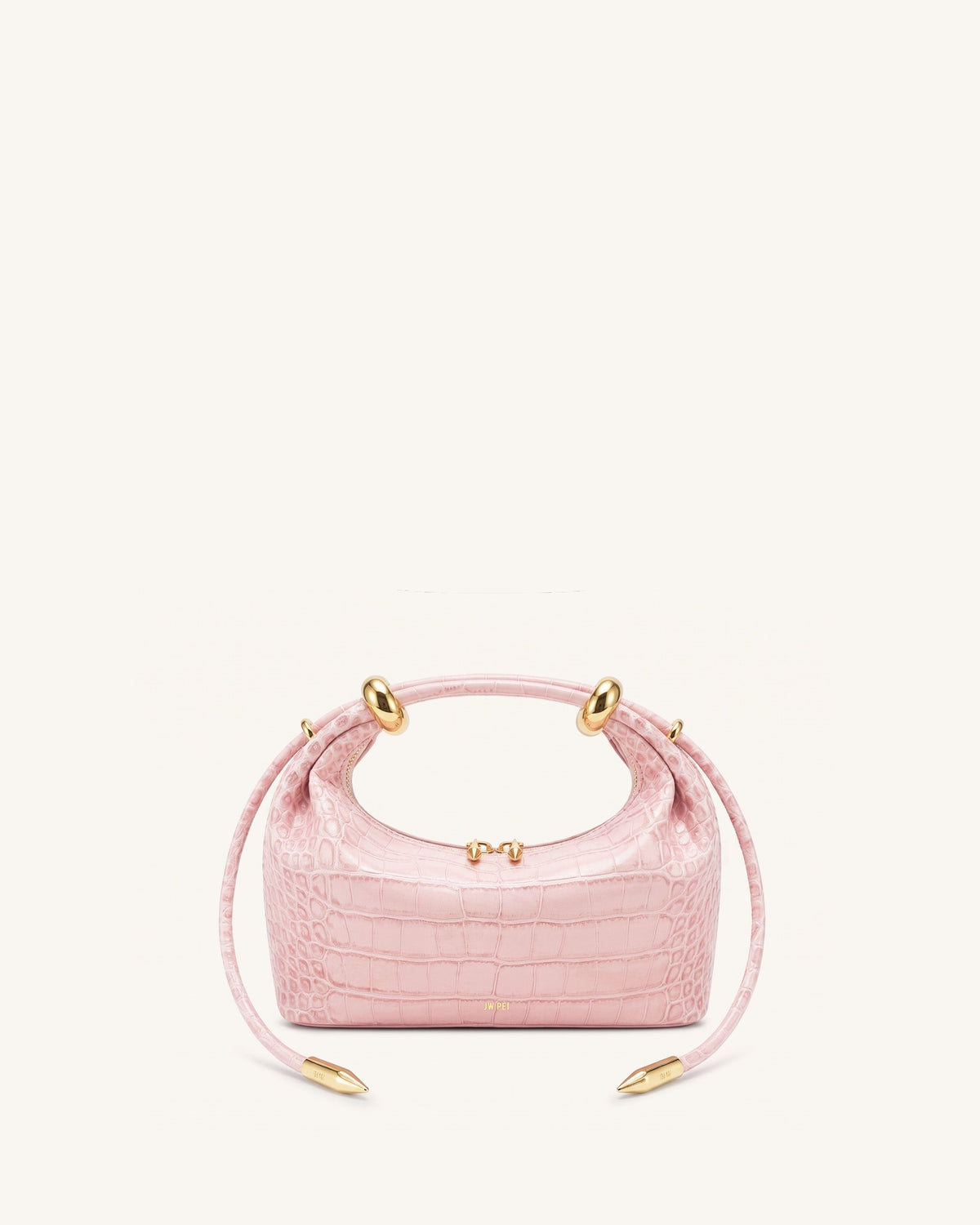 Ellie Metal Ring Embellished Top Handle Bag - Dark Brown