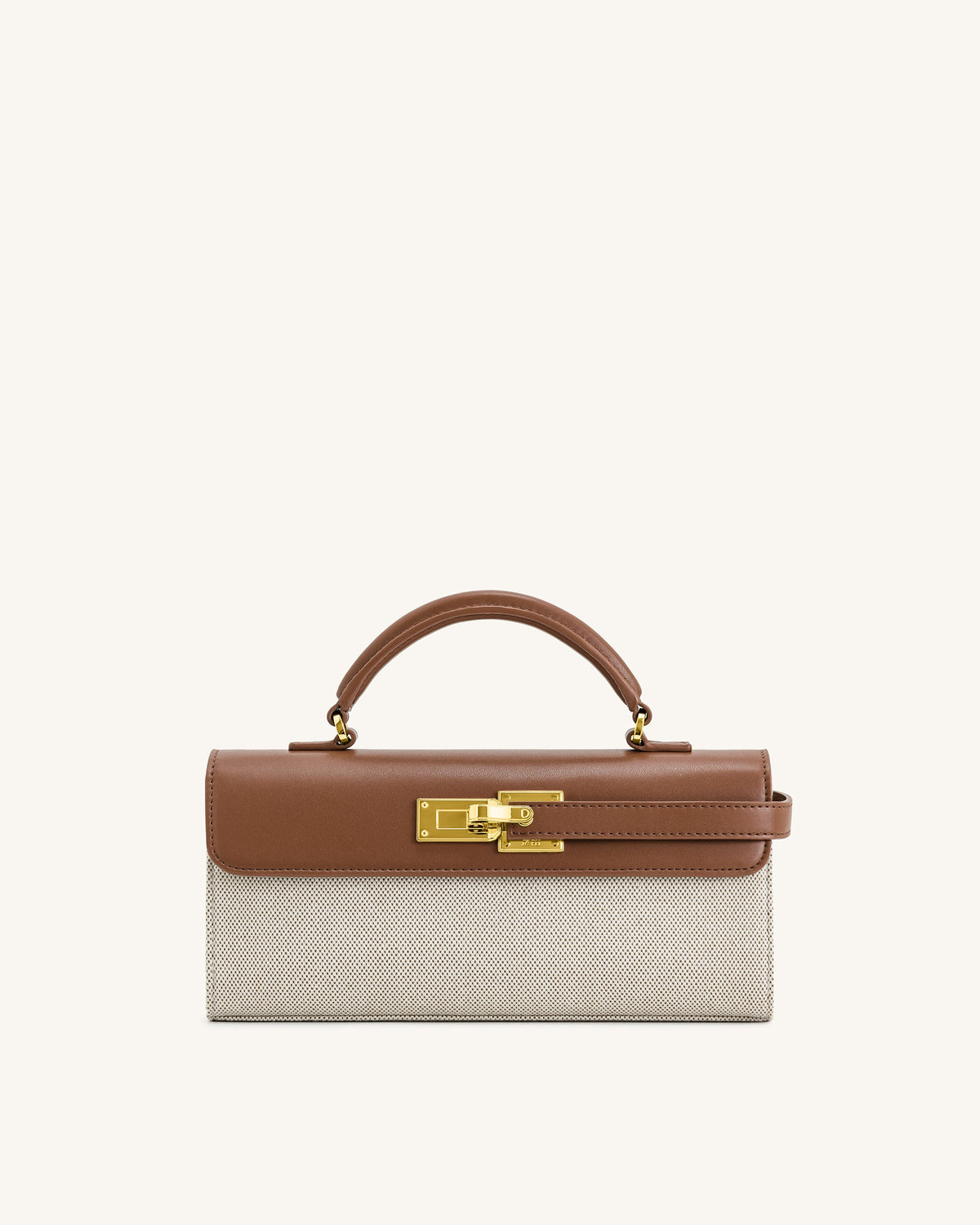 Keyla Weave Texture Top Handle Bag - White