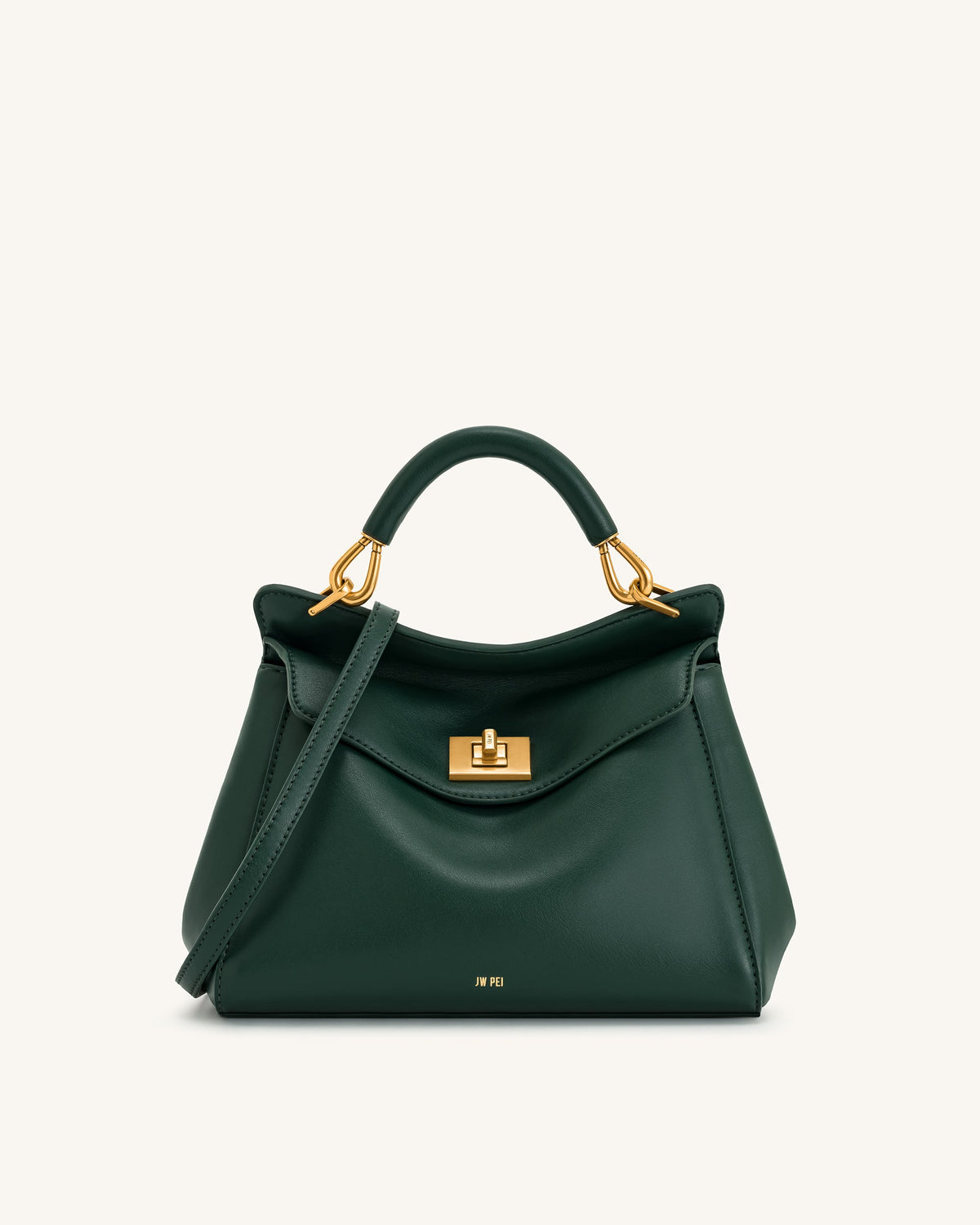 Lucia Classic Top Handle Bag - Light Gray