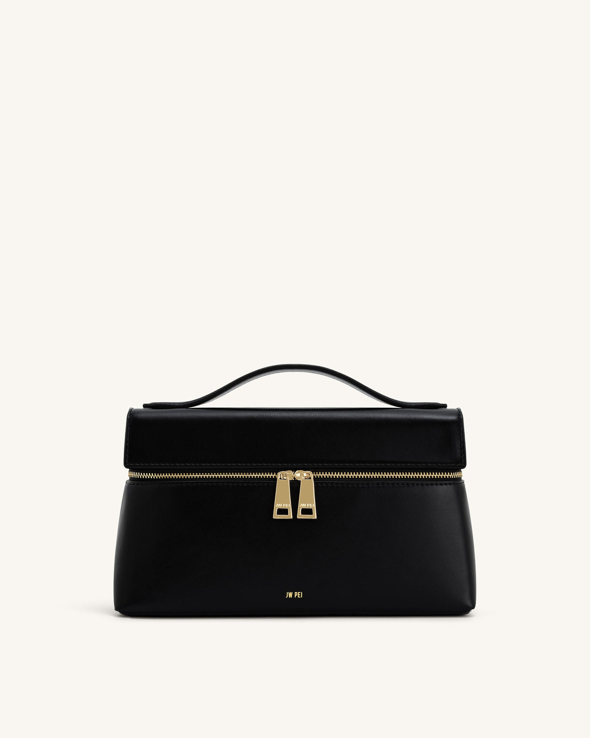 Thea Artificial Crystal Top Handle Bag - Black