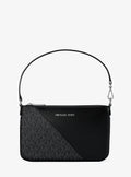 Jet Set Travel Small Signature Logo and Smooth Wristlet