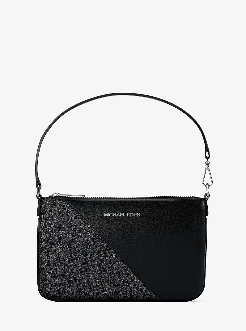 Jet Set Travel Small Signature Logo and Smooth Wristlet