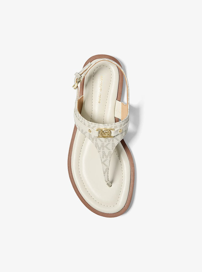 Mandy Signature Logo T-Strap Sandal