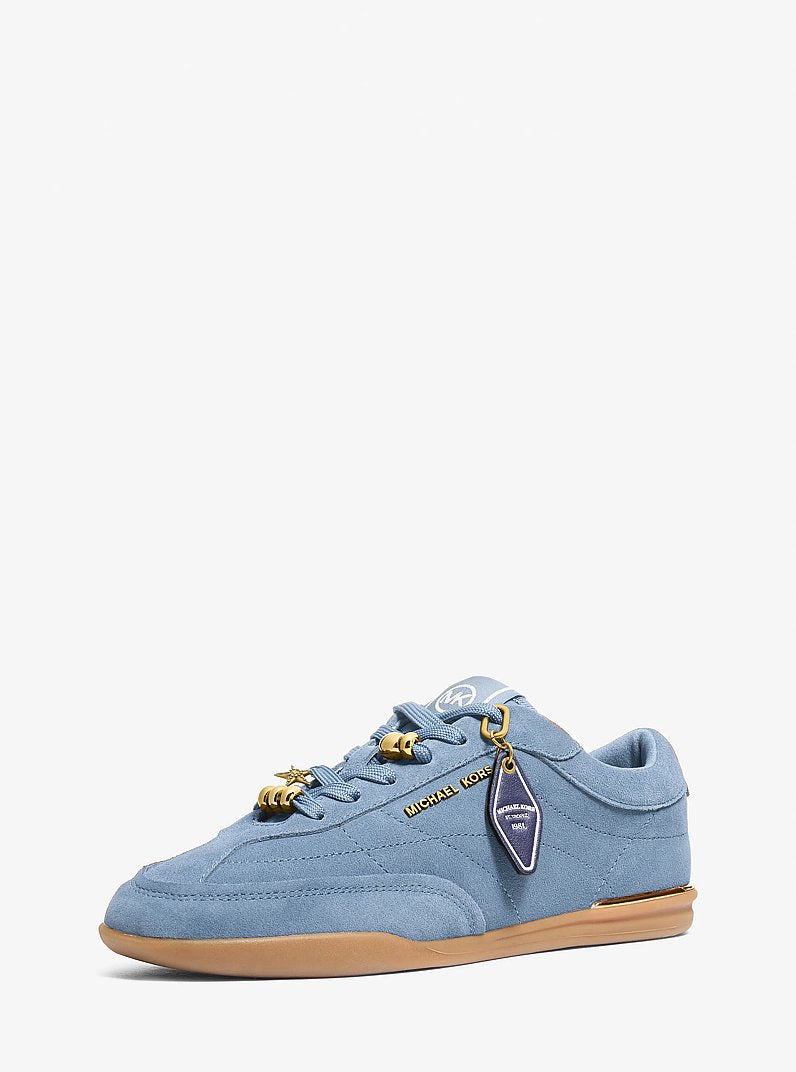 Nolan Embellished Suede Sneaker