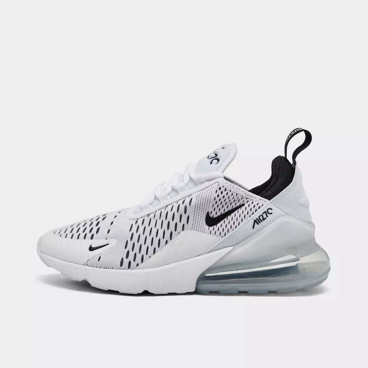 Women's Nike Air Max 270 Casual Shoes - White/Black/White