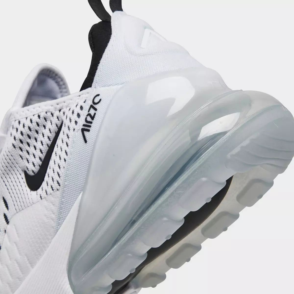 Women's Nike Air Max 270 Casual Shoes - White/Black/White