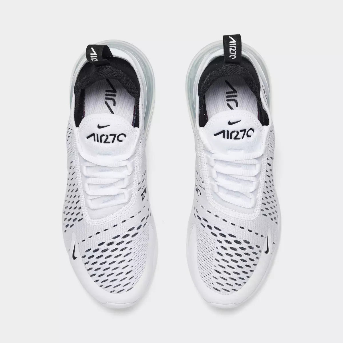 Women's Nike Air Max 270 Casual Shoes - White/Black/White