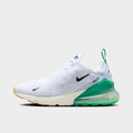 Women's Nike Air Max 270 Casual Shoes - White/Black/Summit White/Stadium Green