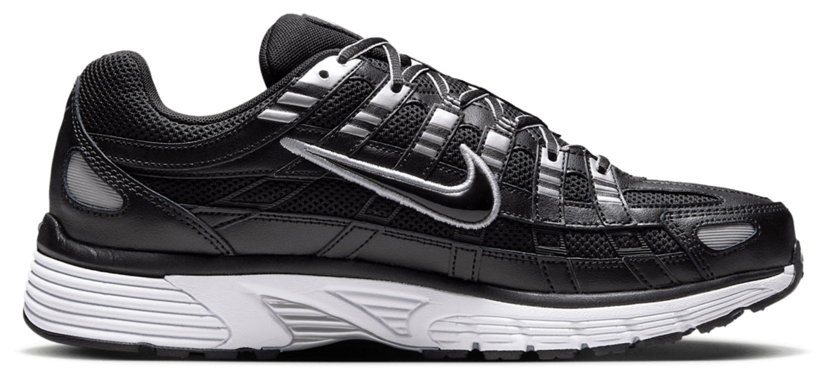 Nike P-6000 - Men's - White/Black/Mtlc Silver
