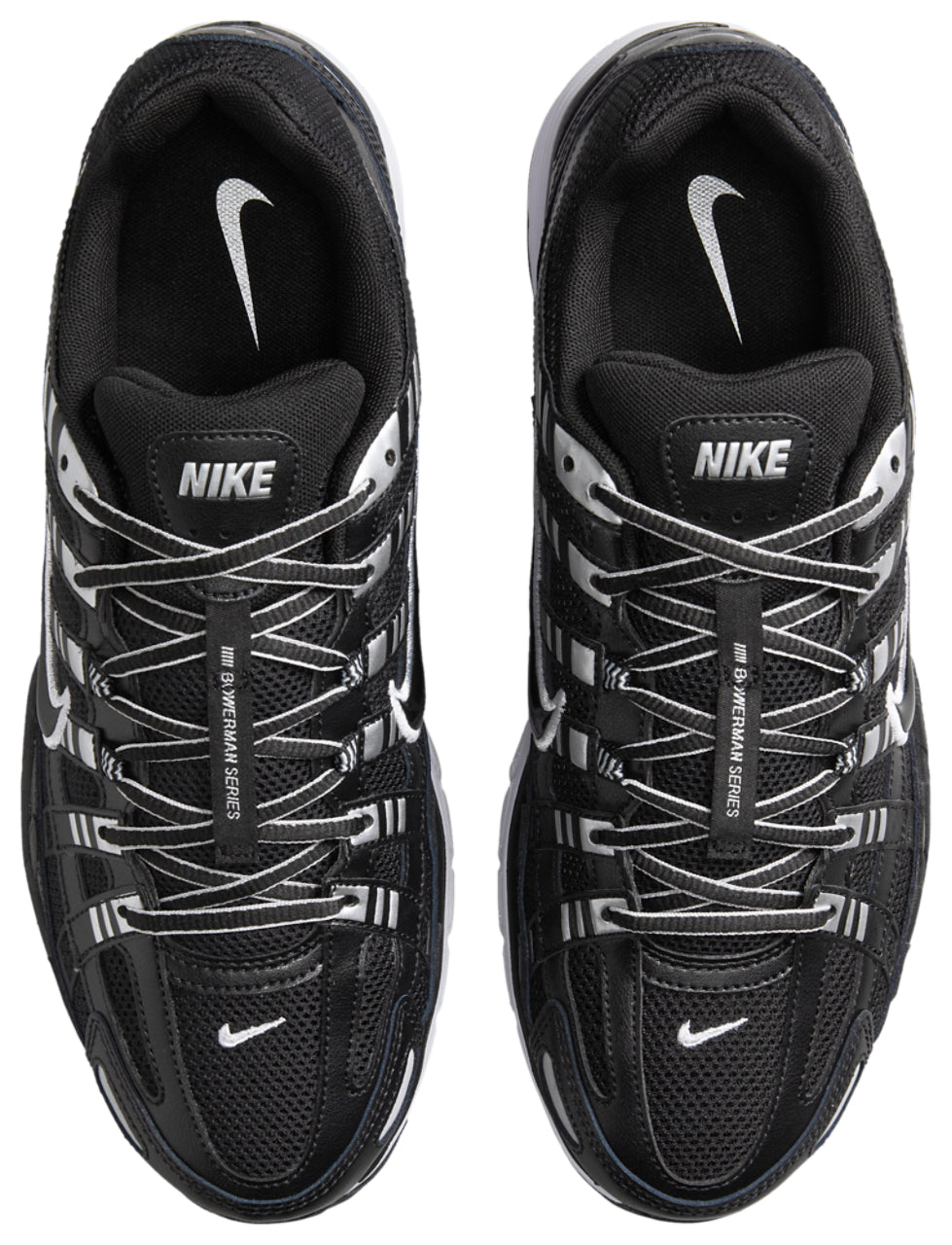Nike P-6000 - Men's - White/Black/Mtlc Silver