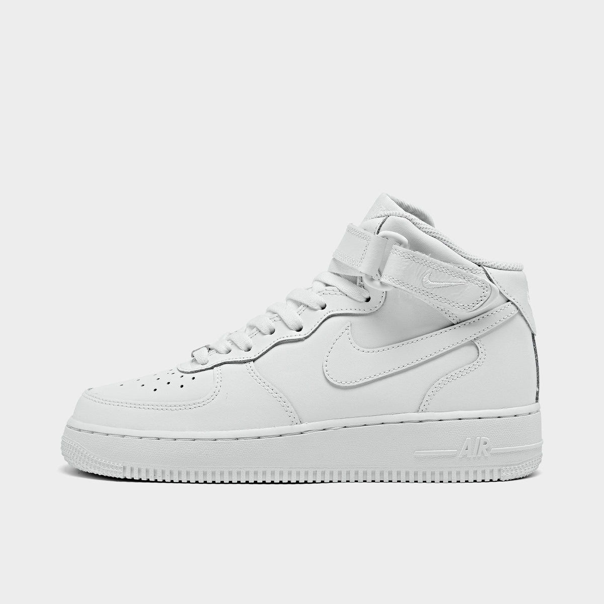 Big Kids' Nike Air Force 1 MId '07 LE Casual Shoes - White/White
