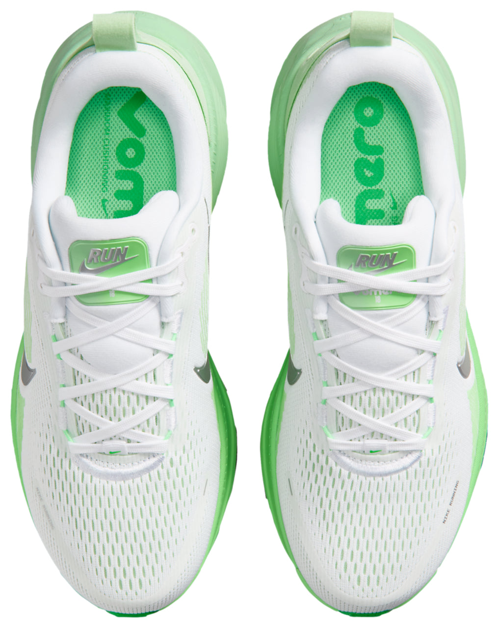 Nike Vomero 18 - Women's - White/Mtlc Silver/Illusion Green