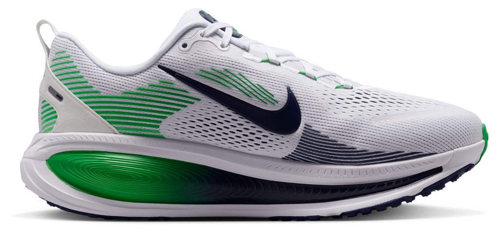 Nike Vomero 18 Wide - Men's - White/Midnight Navy/Green Spark