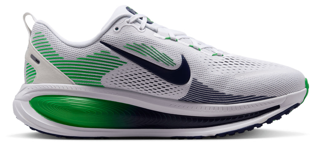 Nike Vomero 18 Wide - Men's - White/Midnight Navy/Green Spark