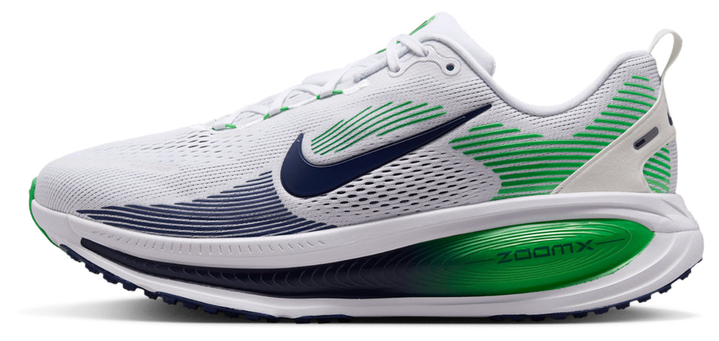 Nike Vomero 18 Wide - Men's - White/Midnight Navy/Green Spark