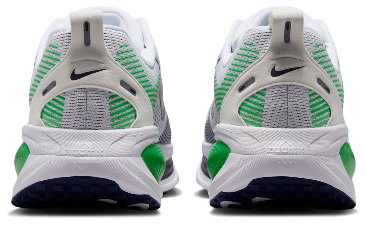 Nike Vomero 18 Wide - Men's - White/Midnight Navy/Green Spark