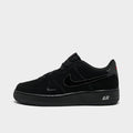 Big Kids' Nike Air Force 1 Low Casual Shoes - Black/Dark Smoke