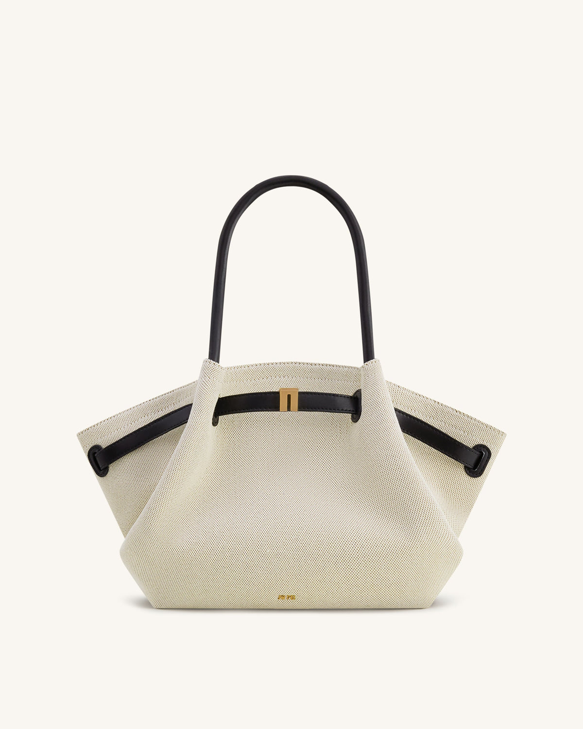 Hana Medium Tote Bag - Black Croc