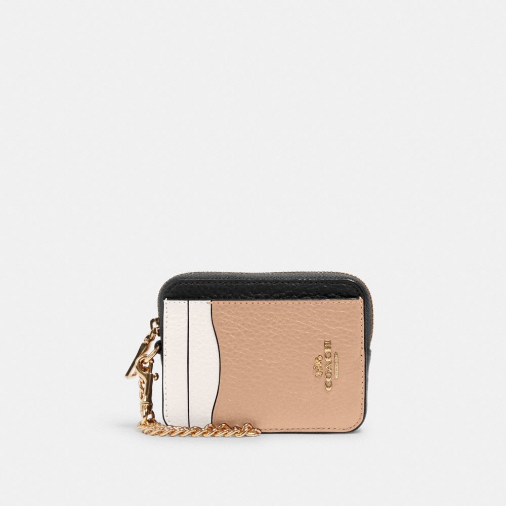 Zip Card Case In Signature Canvas