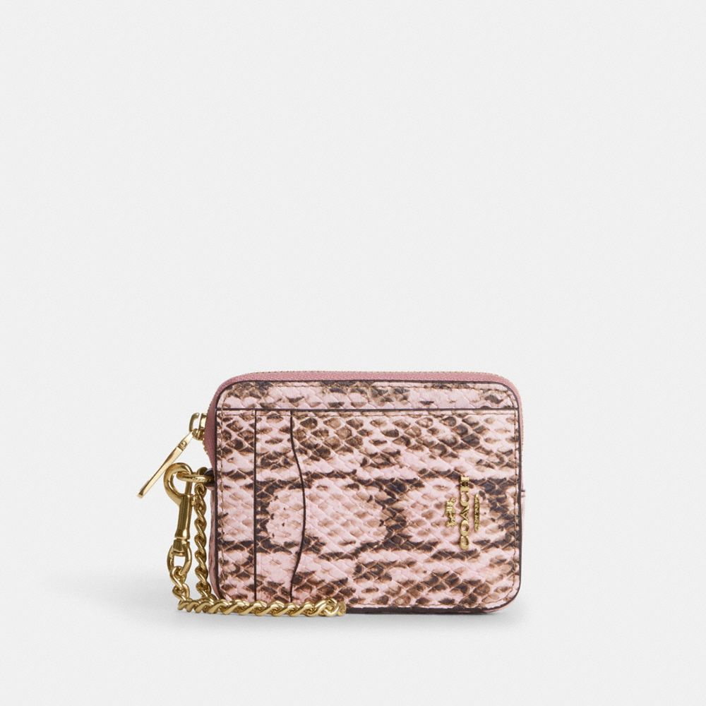 Zip Card Case In Signature Canvas