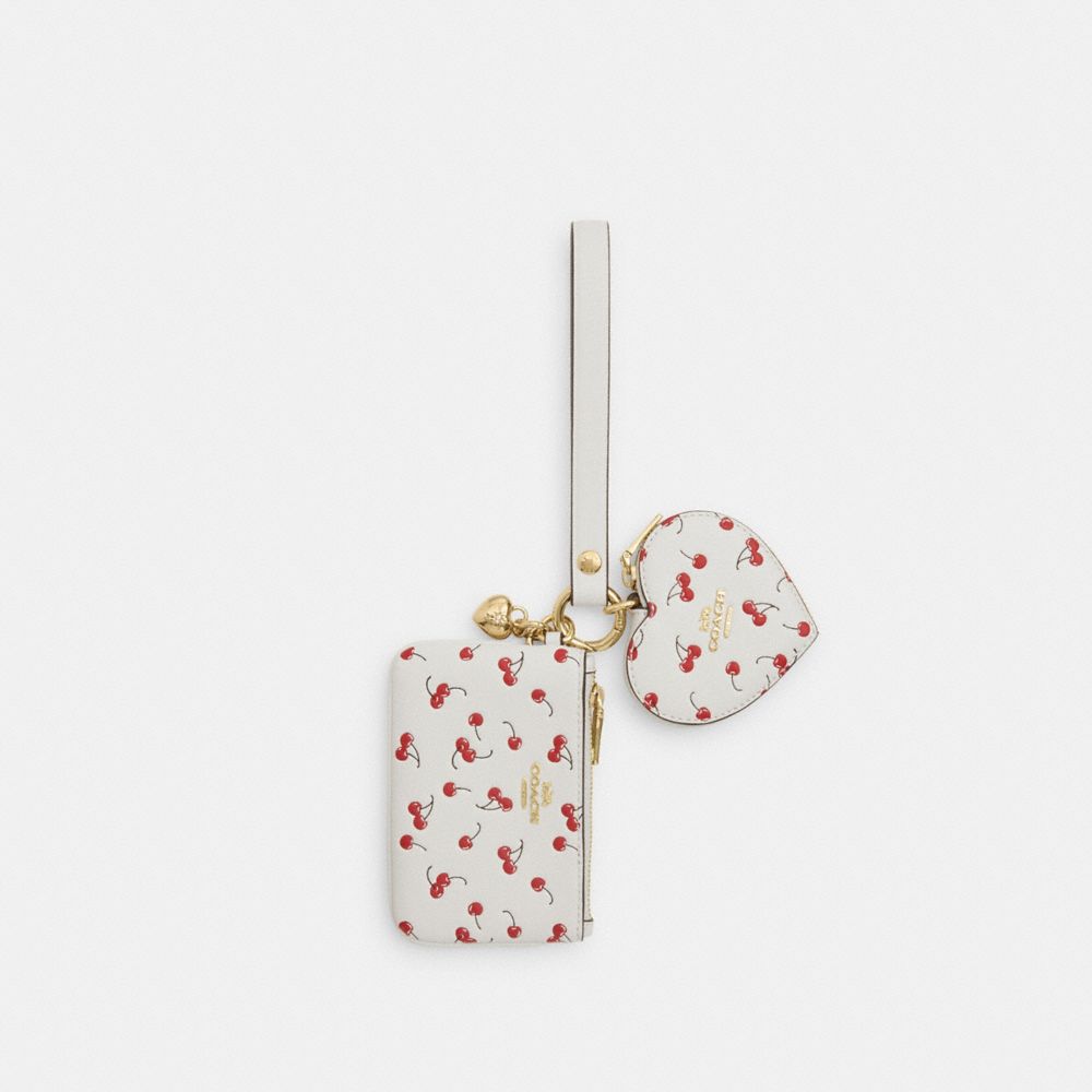 Wristlet And Heart Pouch