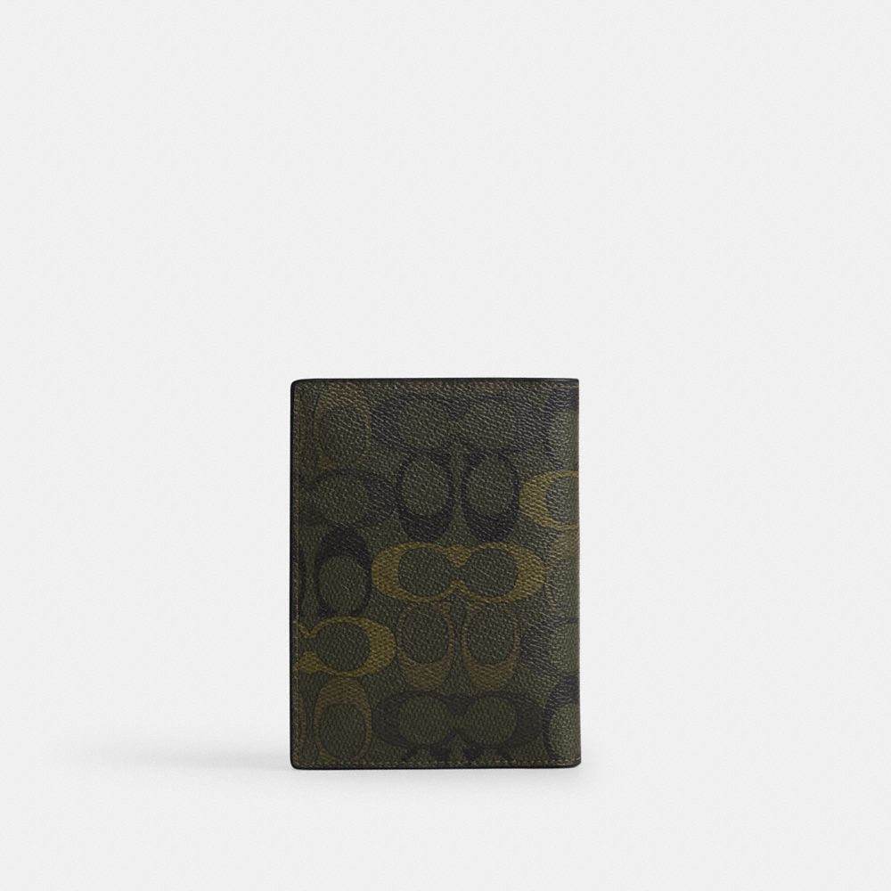 Passport Card Case In Signature Camo Print