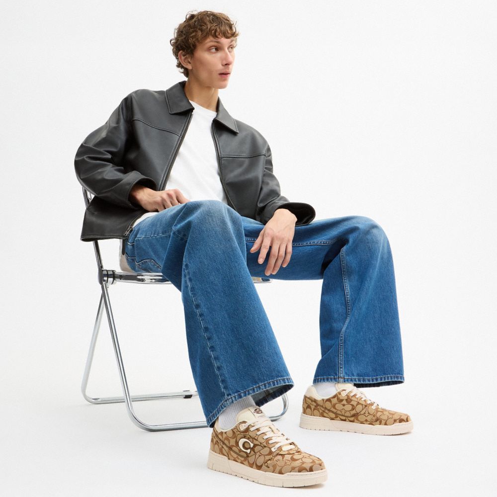 Soho Sneaker In Signature Sateen Jacquard