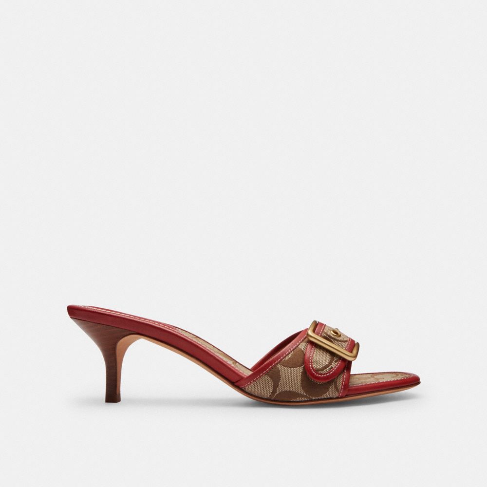 Margot Sandal In Signature Sateen Jacquard