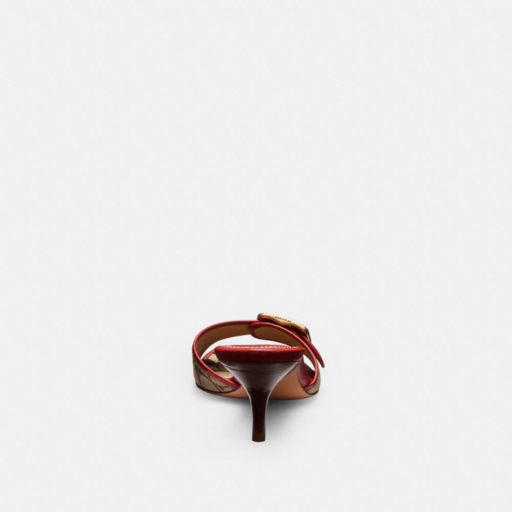 Margot Sandal In Signature Sateen Jacquard