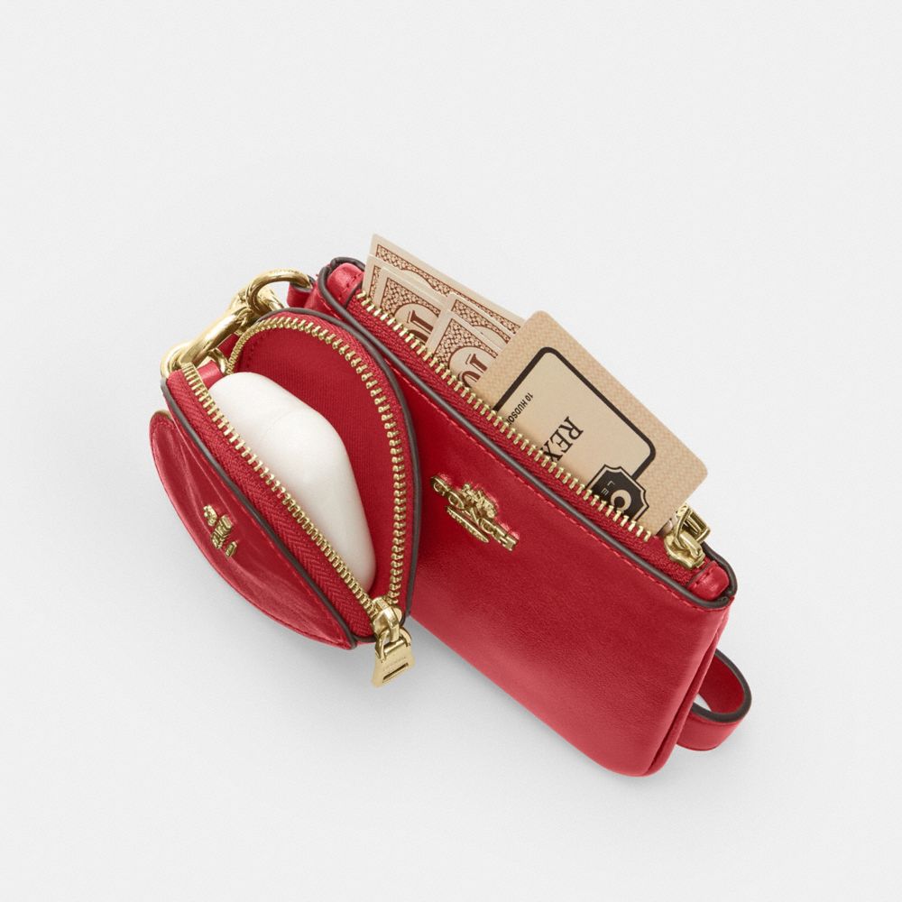 Wristlet And Heart Pouch