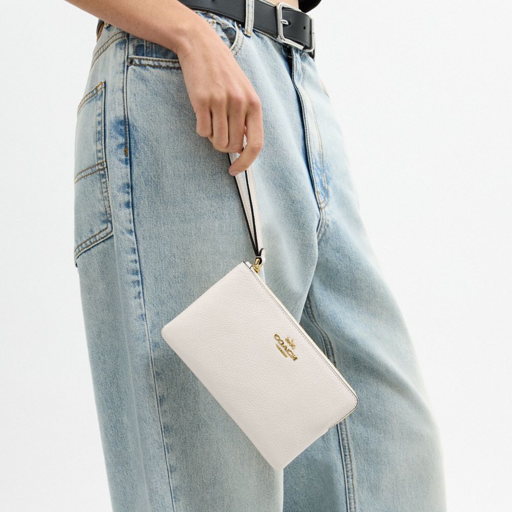 Large Corner Zip Wristlet
