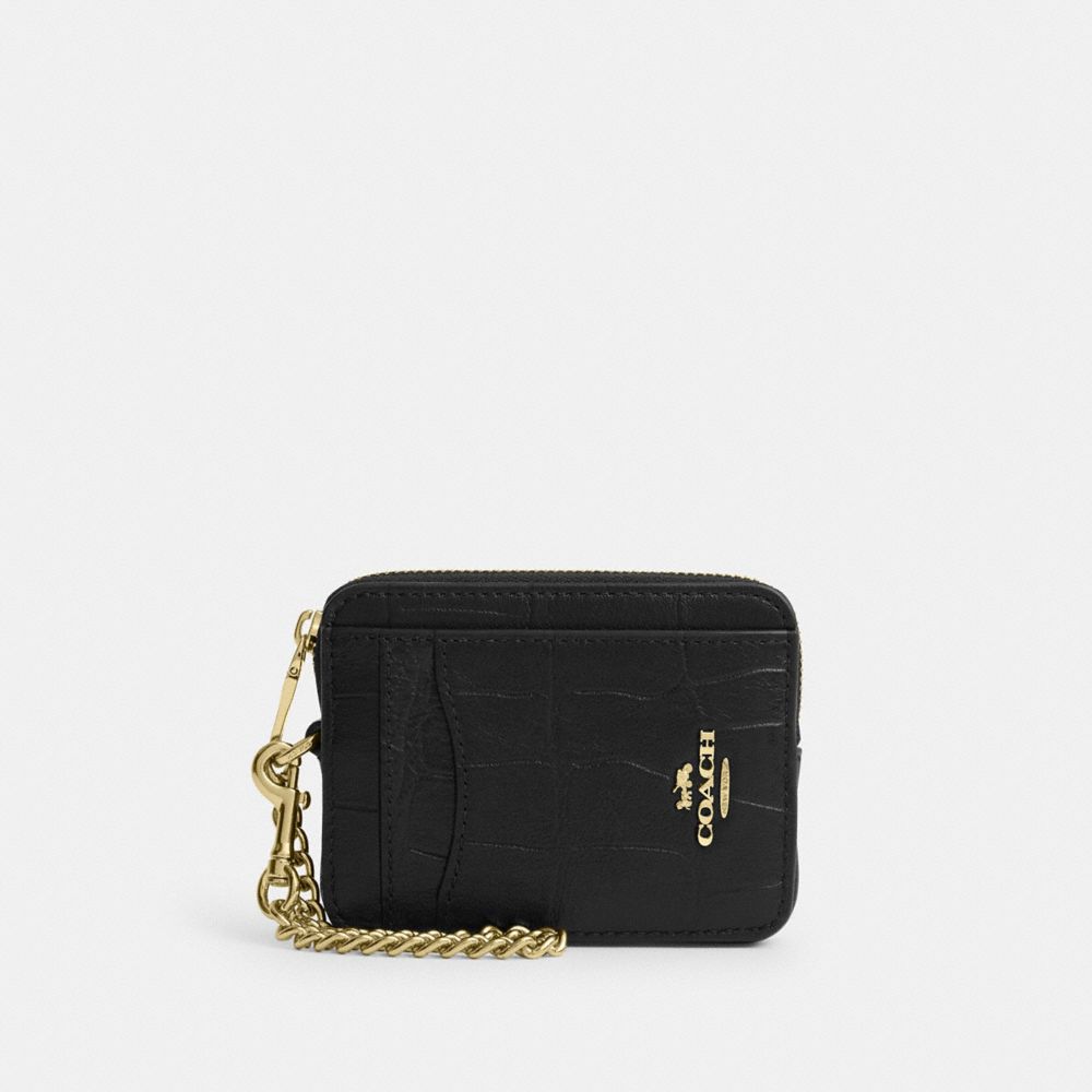Zip Card Case In Signature Canvas