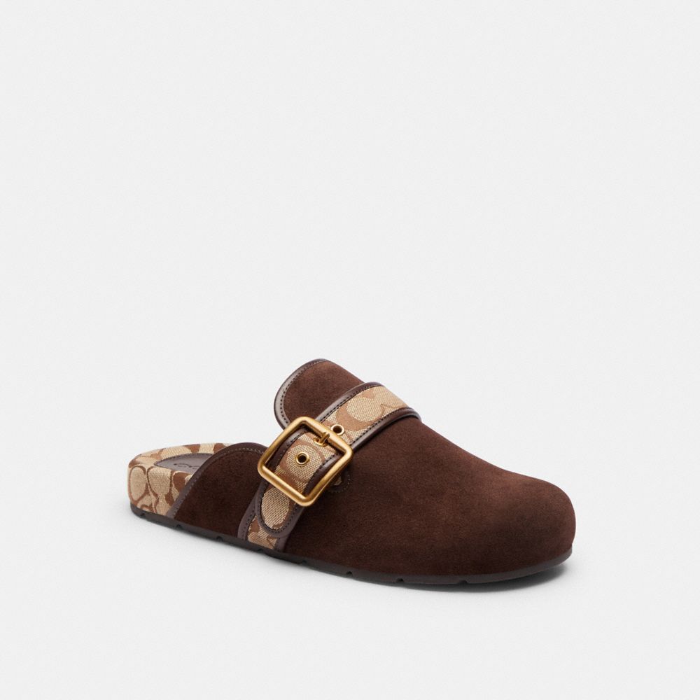Archival Buckle Clog With Signature Jacquard