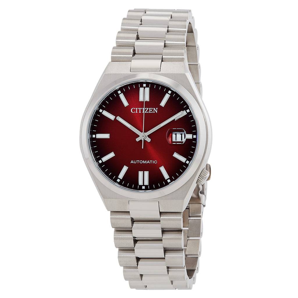 Tsuyosa Automatic Burgundy Dial Men's Watch NJ0150-56W