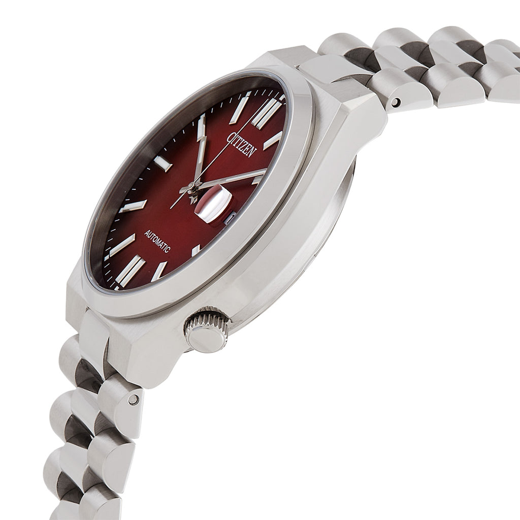 Tsuyosa Automatic Burgundy Dial Men's Watch NJ0150-56W