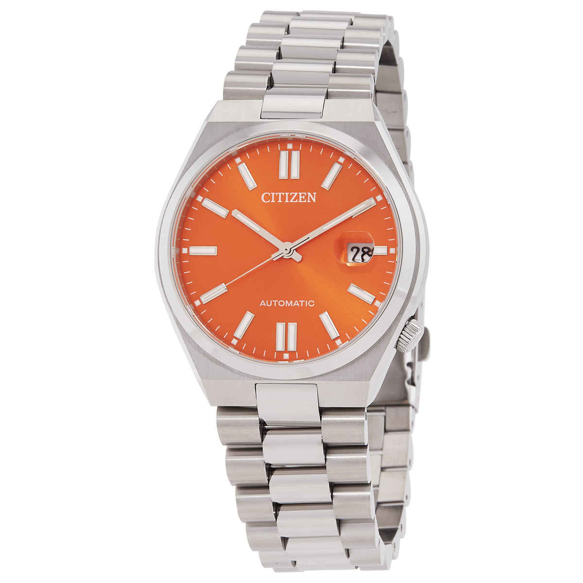 Citizen Tsuyosa Automatic Orange Dial Men's Watch NJ0151-53Z