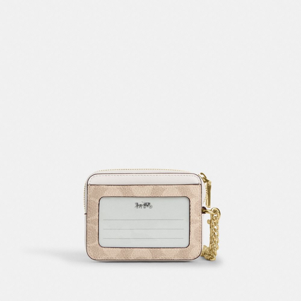 Zip Card Case In Signature Canvas